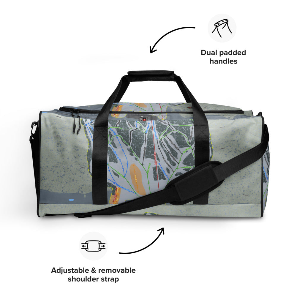 Hesperus, Colorado Ski Trail Map Duffle Bag - Powderaddicts