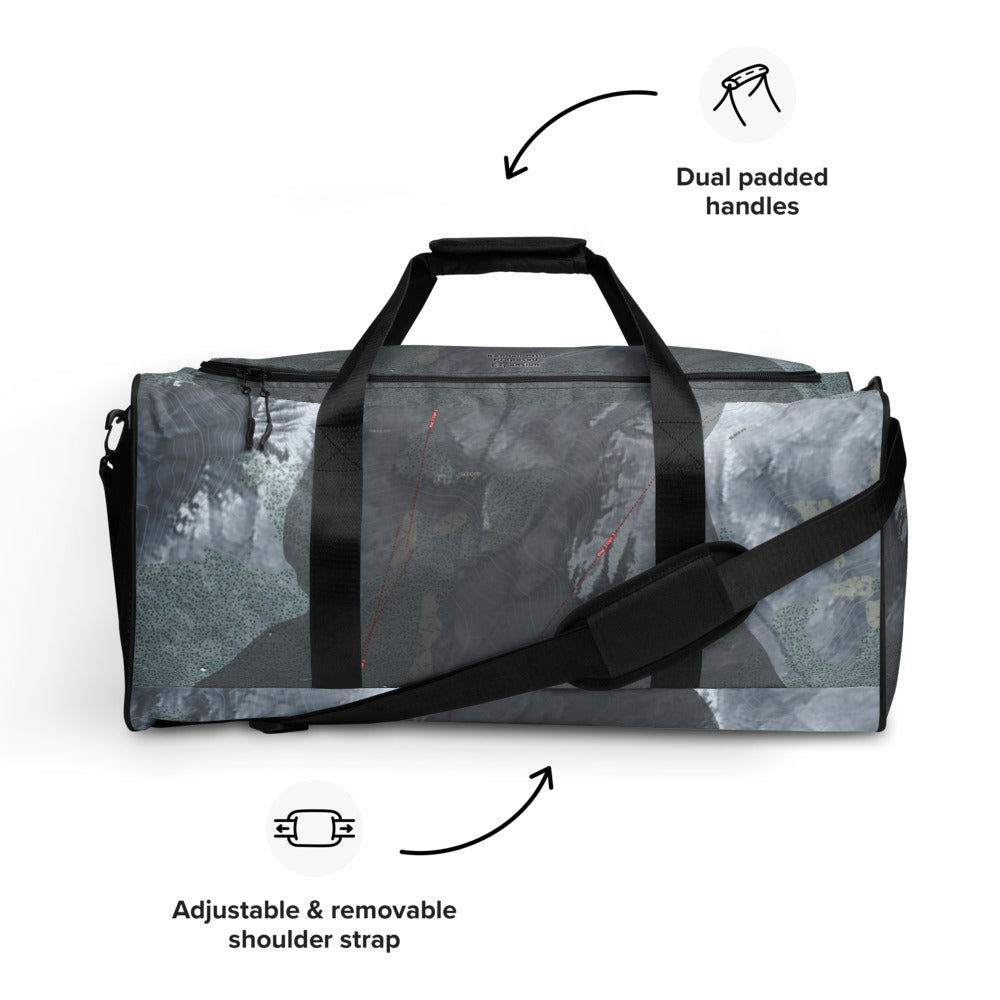 Kendall Mtn, Colorado Ski Trail Map Duffle Bag