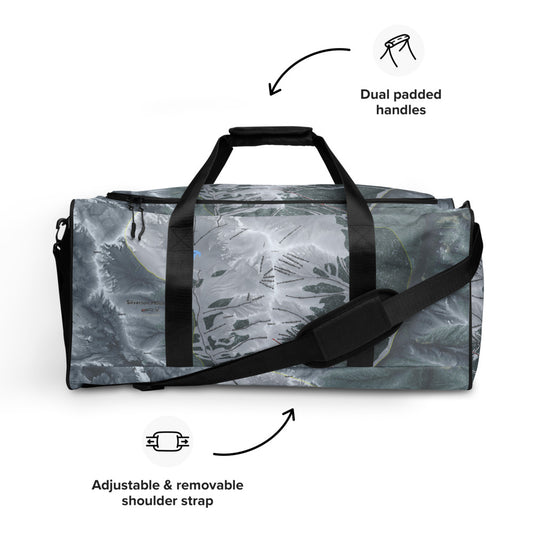 Silverton, Colorado Ski Trail Map Duffle Bag - Powderaddicts