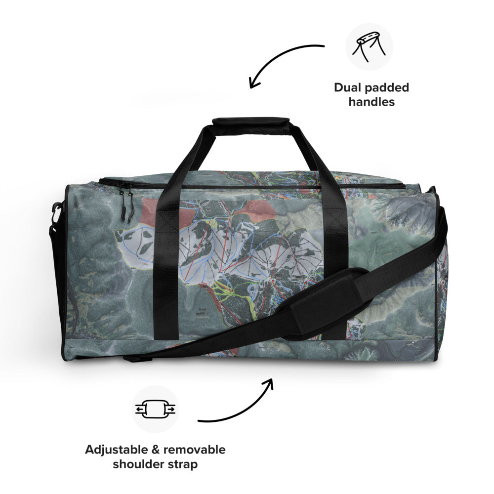 Vail, Colorado Ski Trail Map Duffle Bag