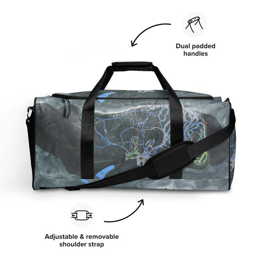 Wolf Creek, Colorado Ski Trail Map Duffle Bag - Powderaddicts