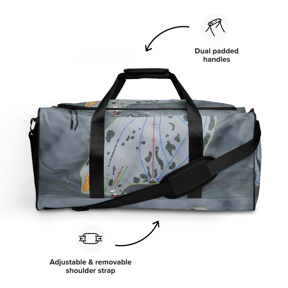 Echo Valley, Washington Ski Trail Map Duffle Bag