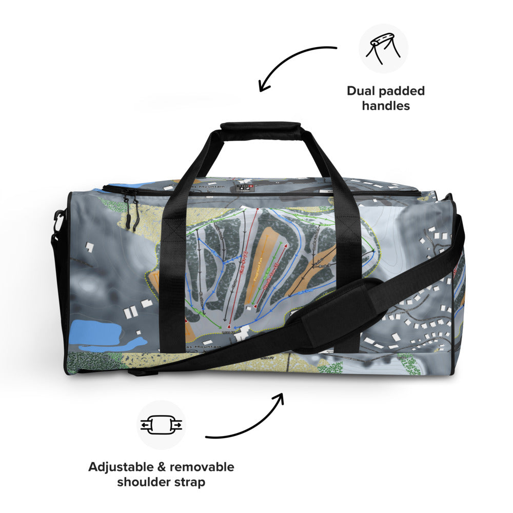 Christmas Mountain, Wisconsin Ski Trail Map Duffle Bag