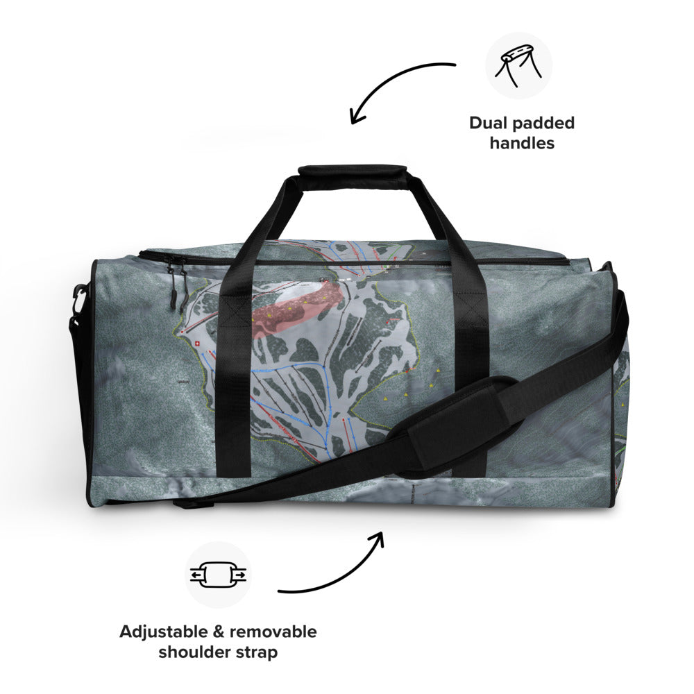 Summit At Snoqualmie Alpental, Washington Ski Trail Map Duffle Bag