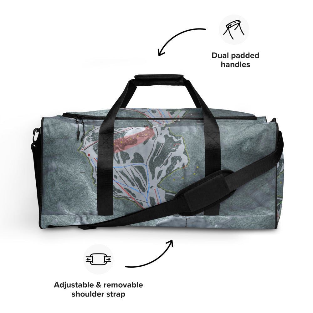 Ski Trail Map Duffel Bags