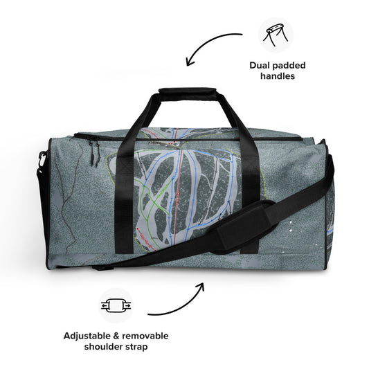 Ferguson Ridge, Oregon Ski Trail Map Duffle Bag - Powderaddicts