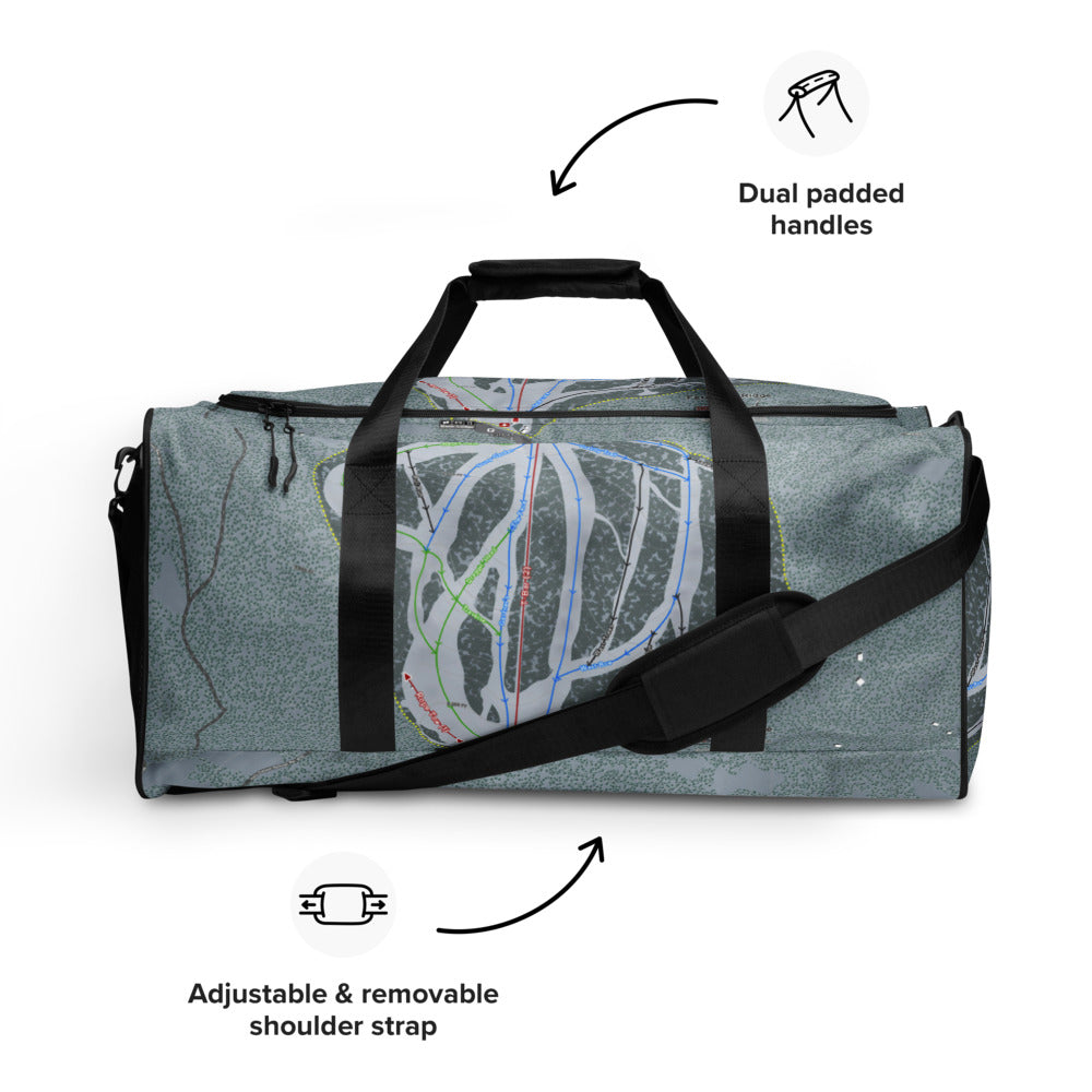 Ferguson Ridge, Oregon Ski Trail Map Duffle Bag - Powderaddicts