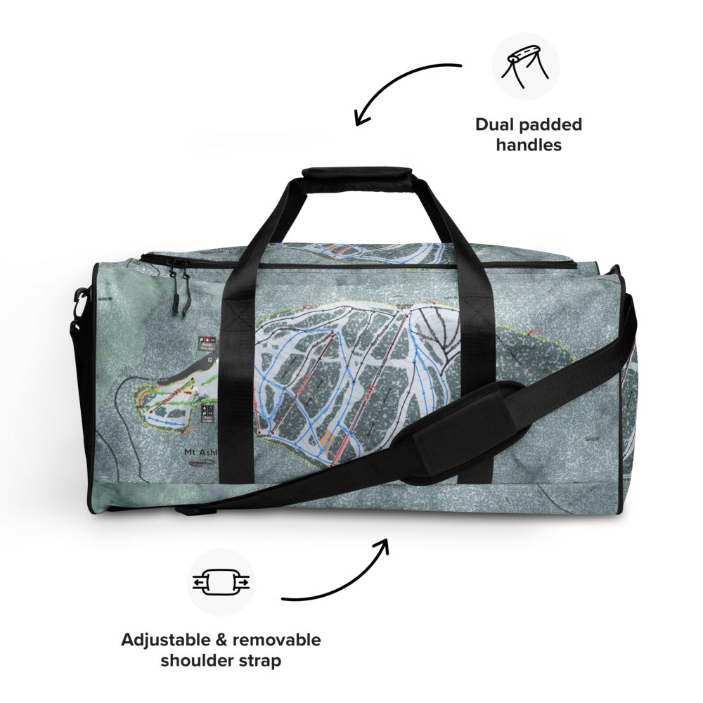 Mt Ashland,  Oregon Ski Trail Map Duffle Bag