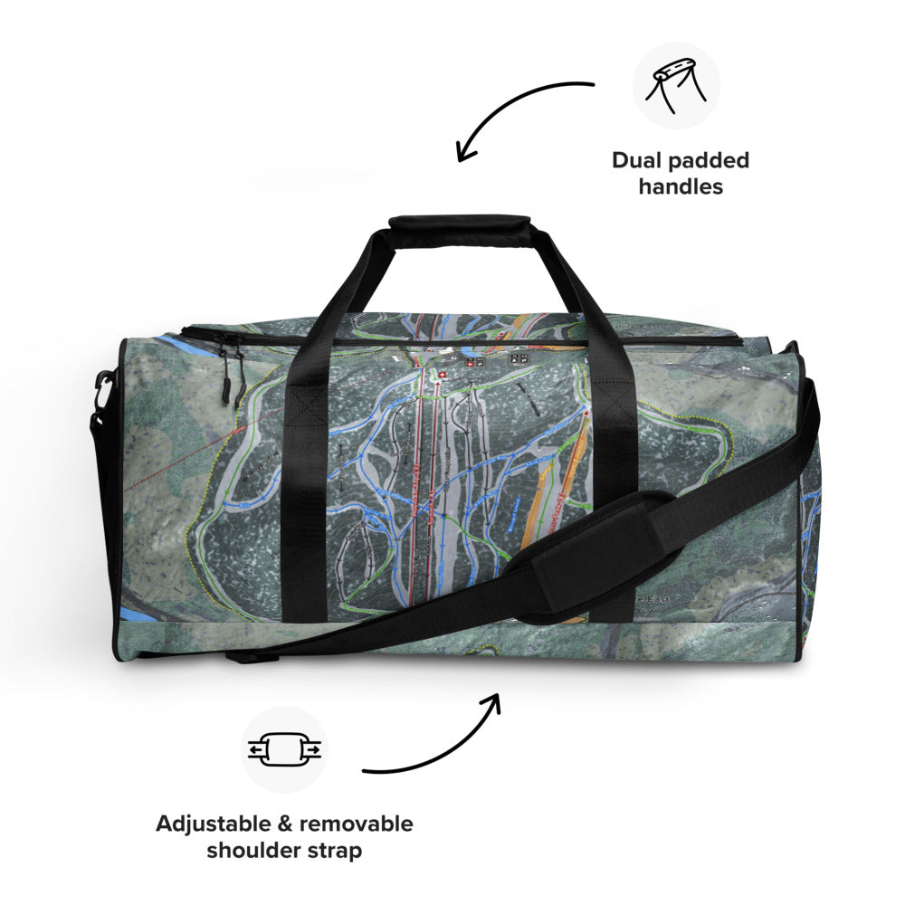 Berkshire East, Massachusetts Ski Trail Map Duffle Bag