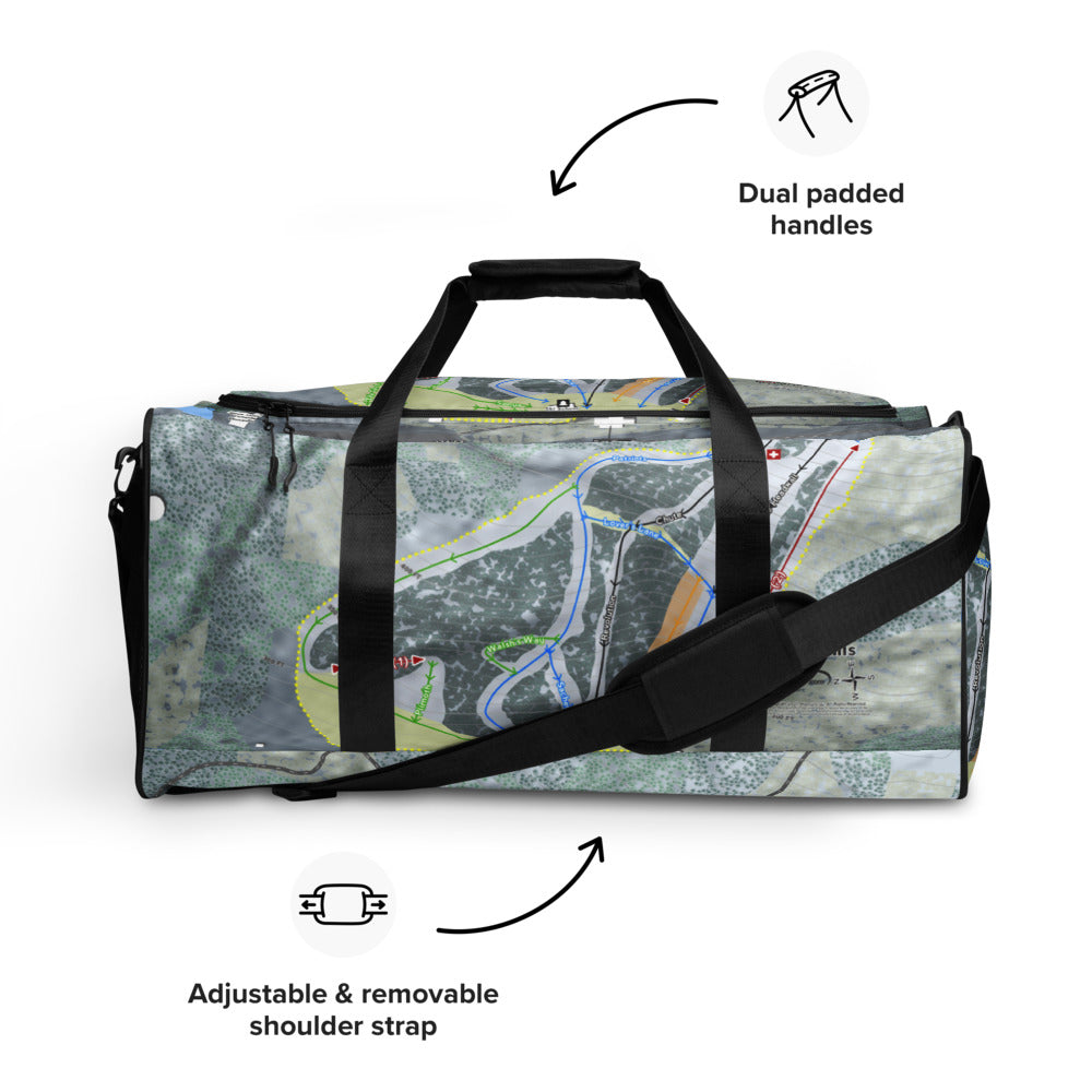 Blue Hills, Massachusetts Ski Trail Map Duffle Bag