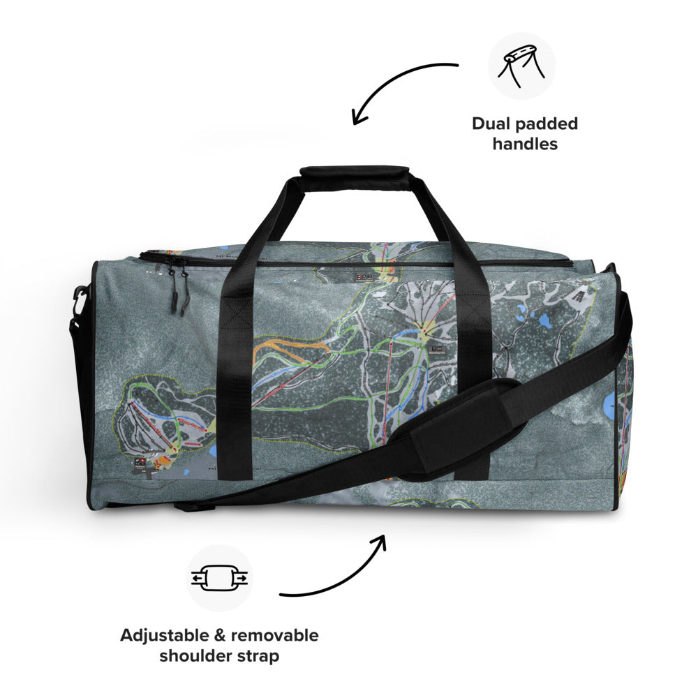 Mt Hood Skibowl, Oregon Ski Trail Map Duffle Bag