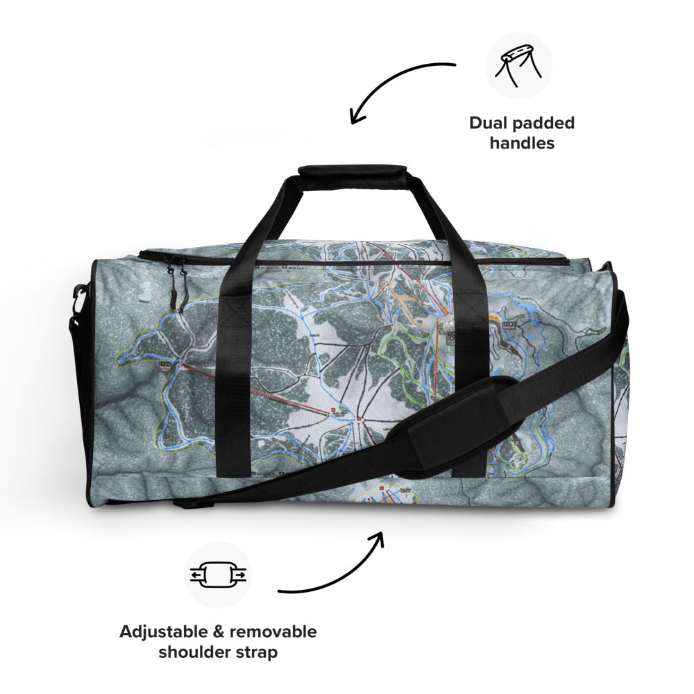 Bogus Basin, Idaho Ski Trail Map Duffle Bag