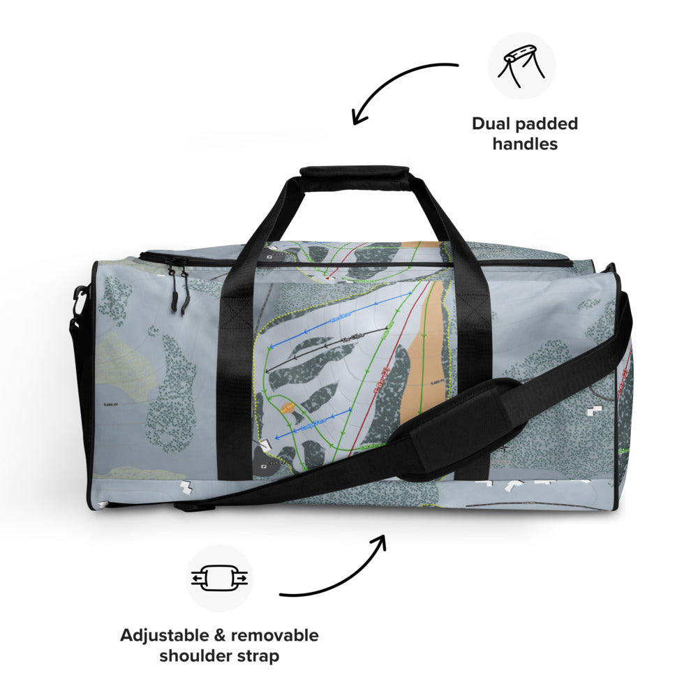 Little Ski Hill, Idaho Ski Trail Map Duffle Bag
