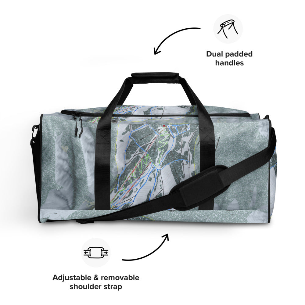Pebble Creek, Idaho Ski Trail Map Duffle Bag