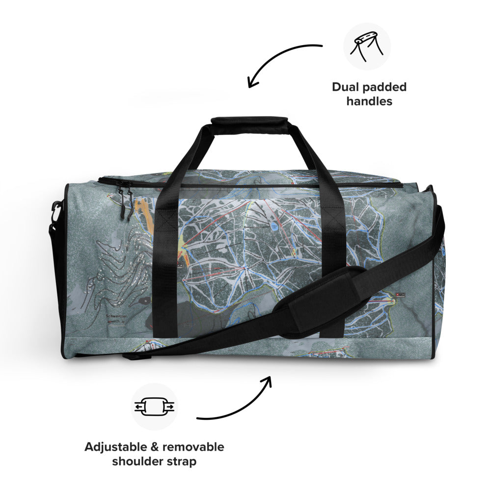 Schweitzer, Idaho Ski Trail Map Duffle Bag