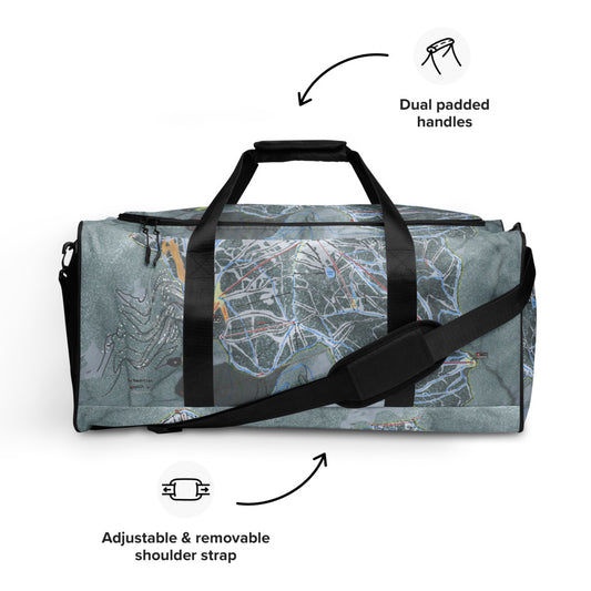 Schweitzer, Idaho Ski Trail Map Duffle Bag - Powderaddicts
