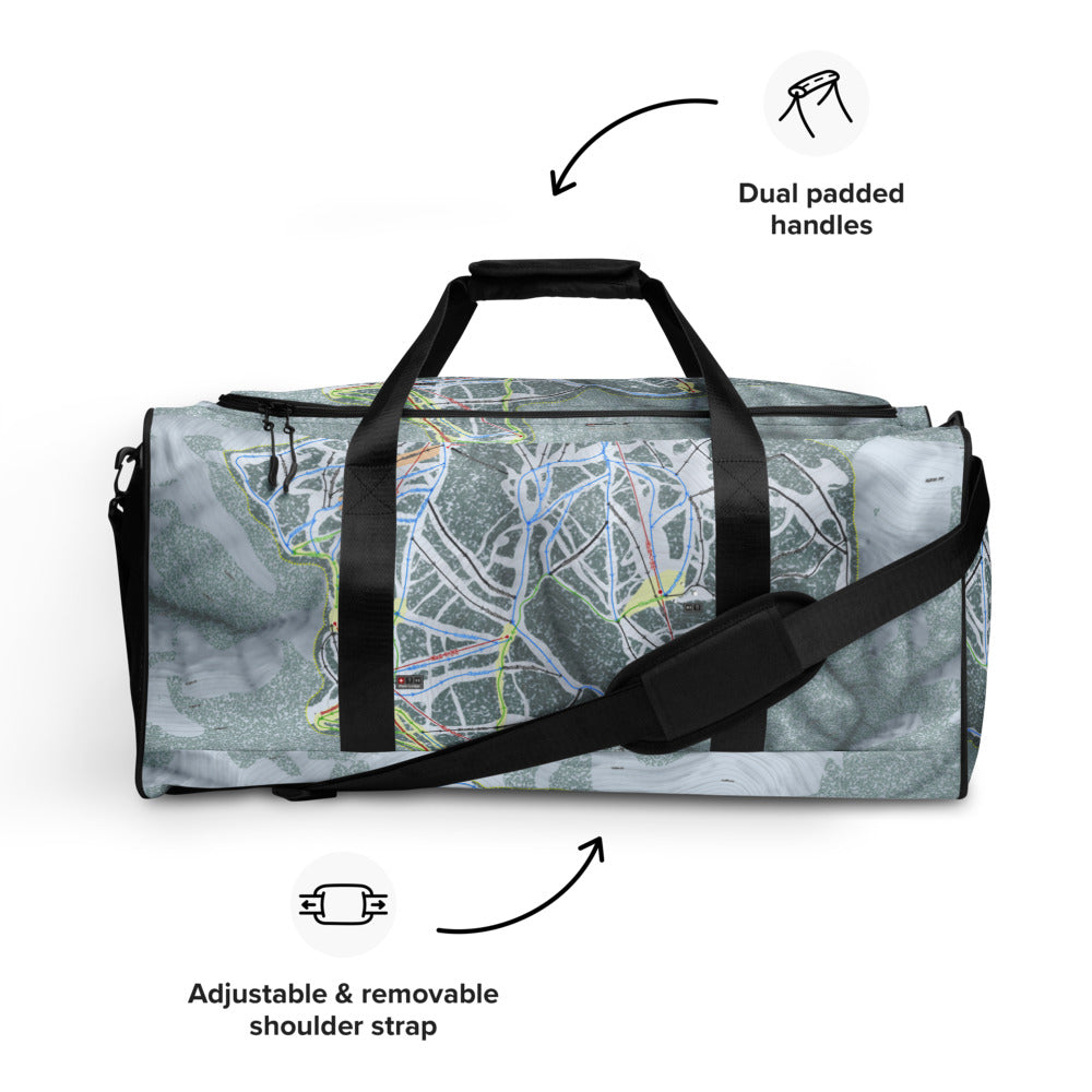 Silver Mountain, Idaho Ski Trail Map Duffle Bag