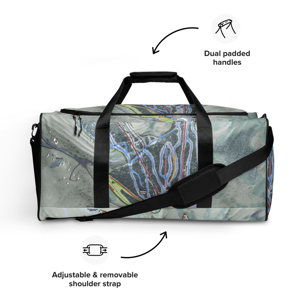 Wachusett, Massachusetts Ski Trail Map Duffle Bag