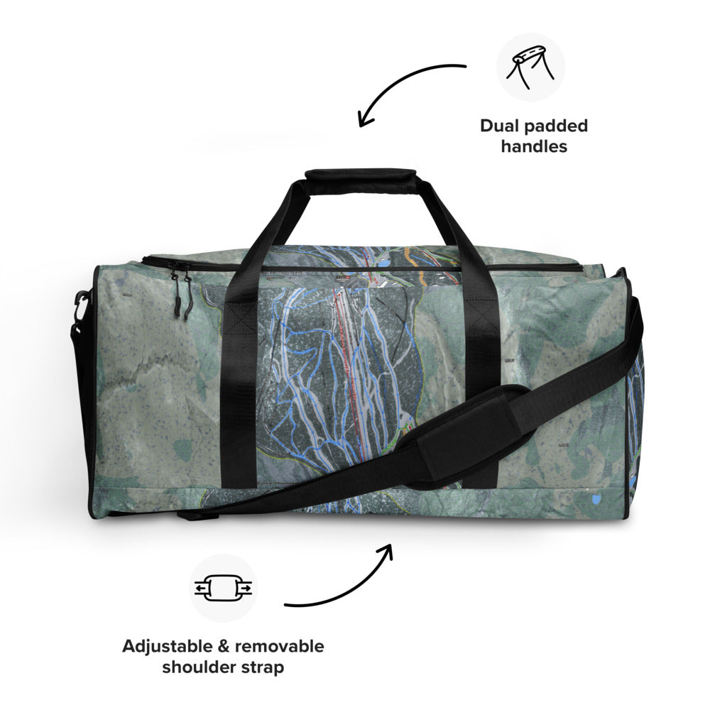 Burke Mtn, Vermont Ski Trail Map Duffle Bag - Powderaddicts