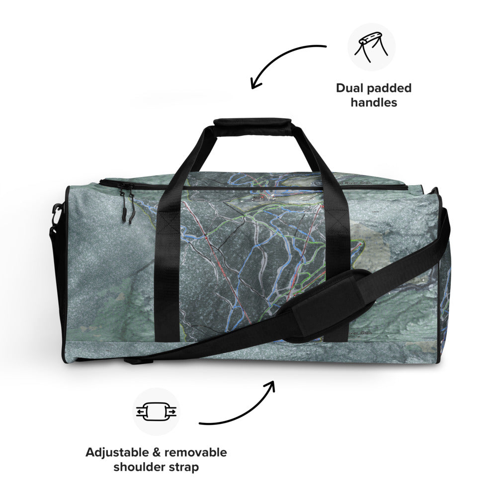 Mad River Glen, Vermont Ski Trail Map Duffle Bag - Powderaddicts