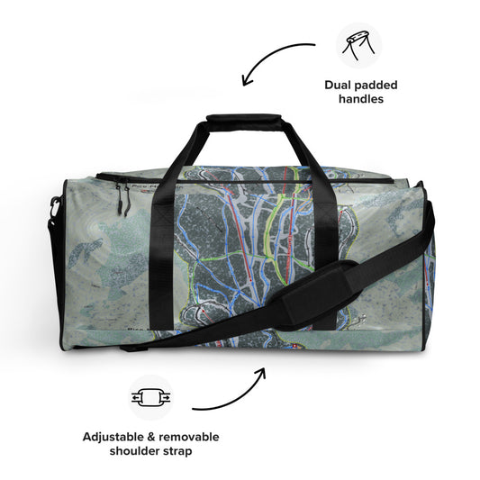 Pico Mountain, Vermont Ski Trail Map Duffle Bag - Powderaddicts