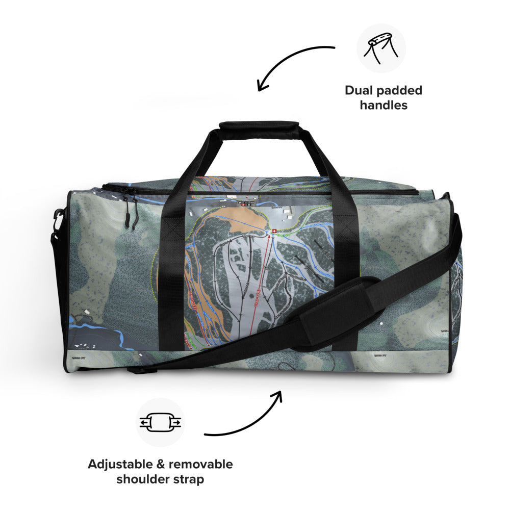Suicide Six, Vermont Ski Trail Map Duffle Bag - Powderaddicts