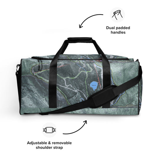 Middle Bury Snow Bowl, Vermont Ski Trail Map Duffle Bag - Powderaddicts