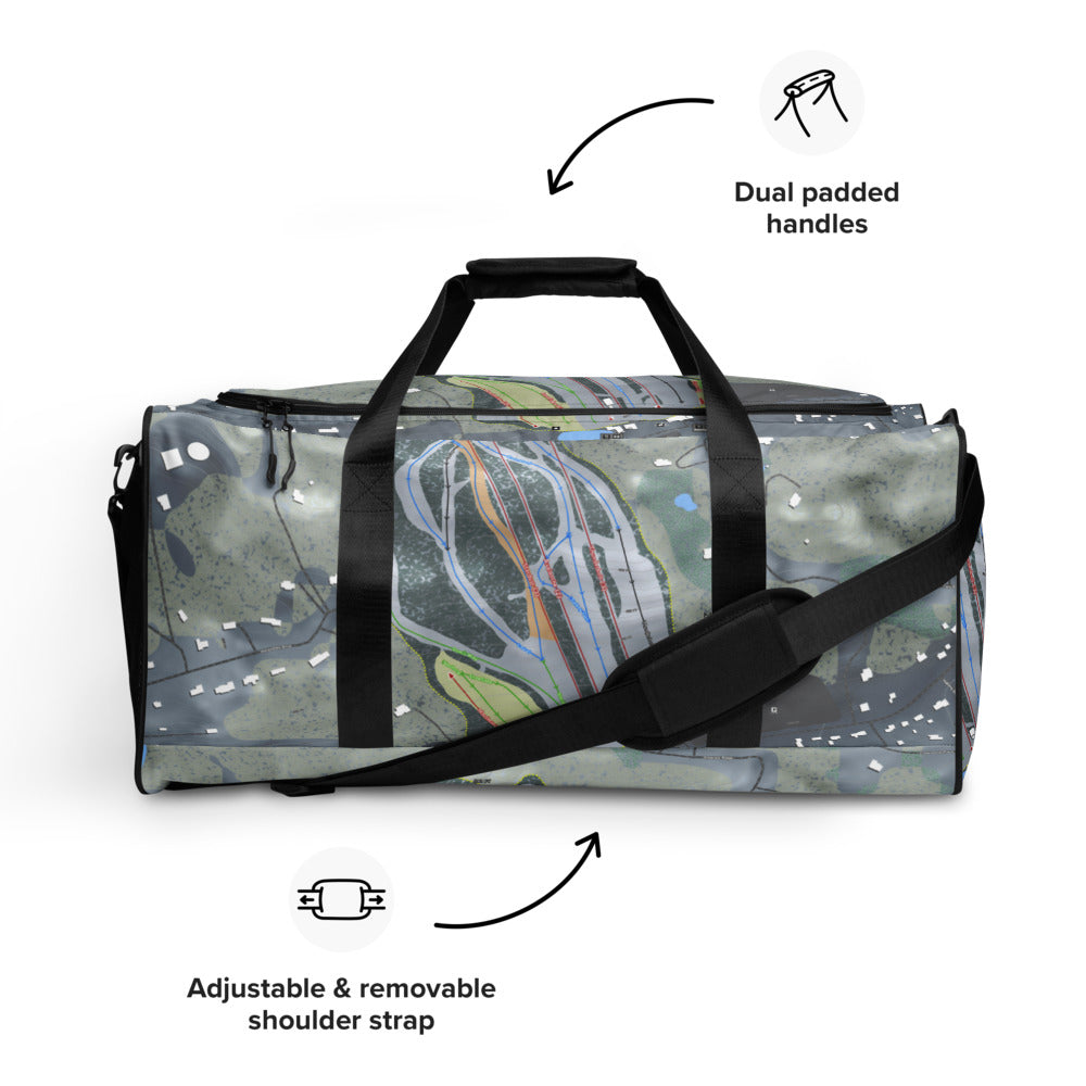 Mount Southington, Connecticut Ski Trail Map Duffle Bag