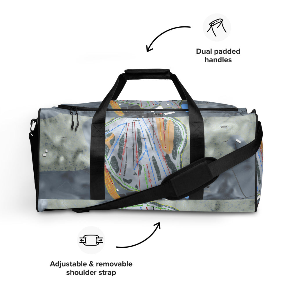 Powder Ridge, Connecticut Ski Trail Map Duffle Bag