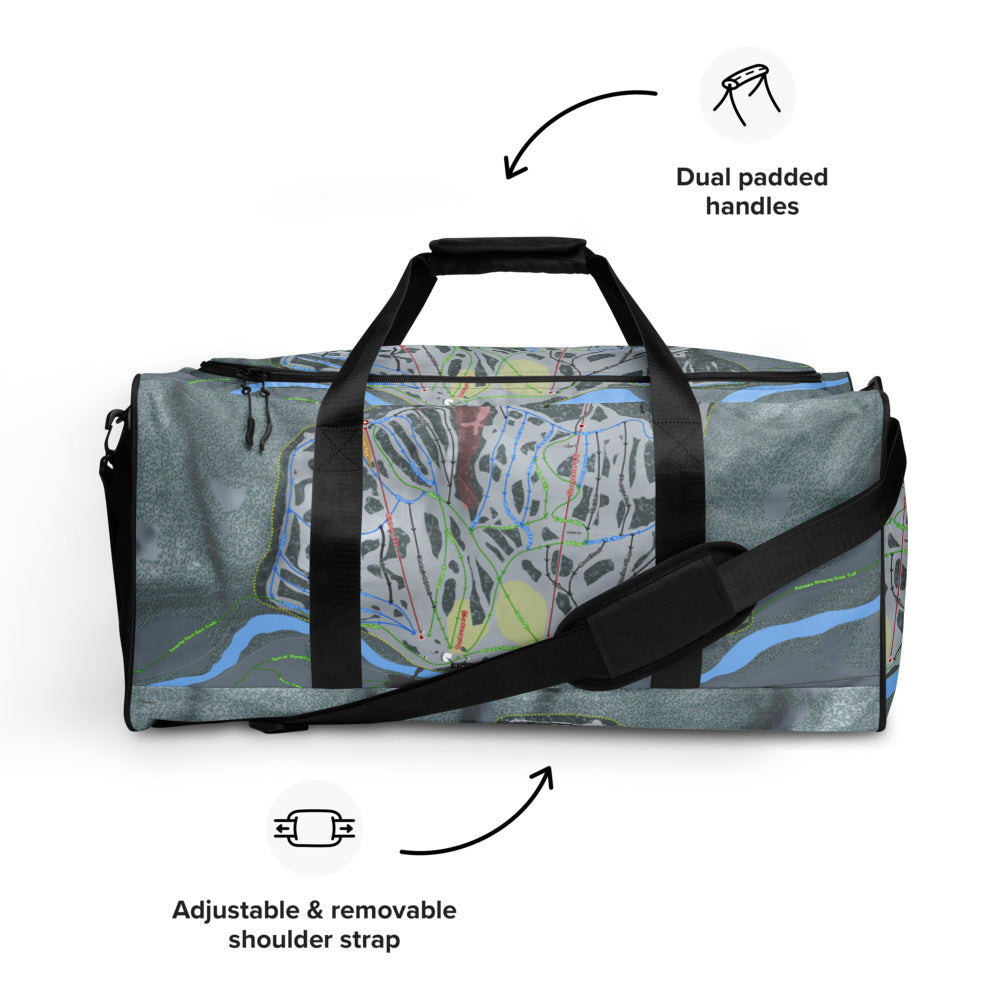 Sleeping Giant, Wyoming Ski Trail Map Duffle Bag