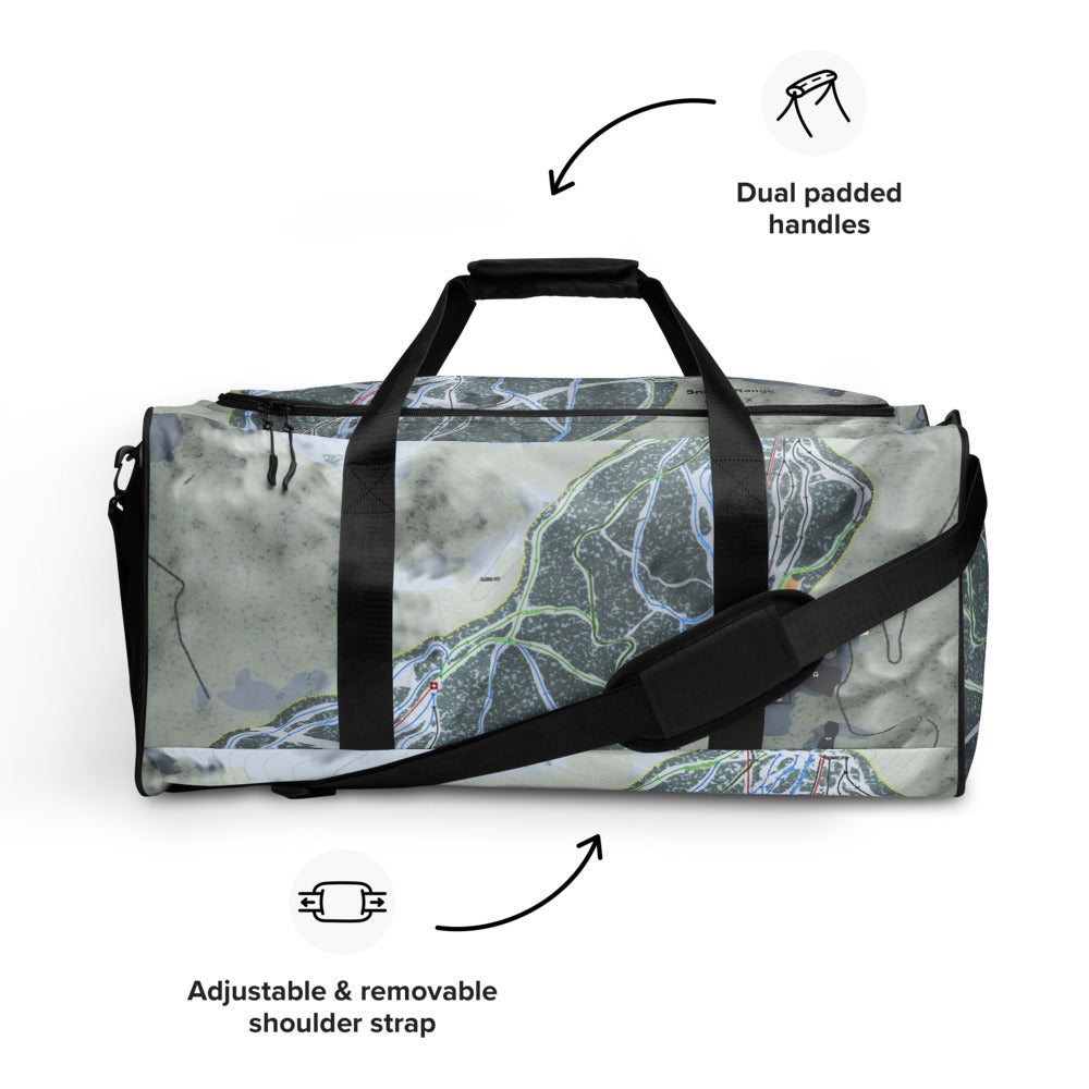 Snowy Range, Wyoming Ski Trail Map Duffle Bag - Powderaddicts