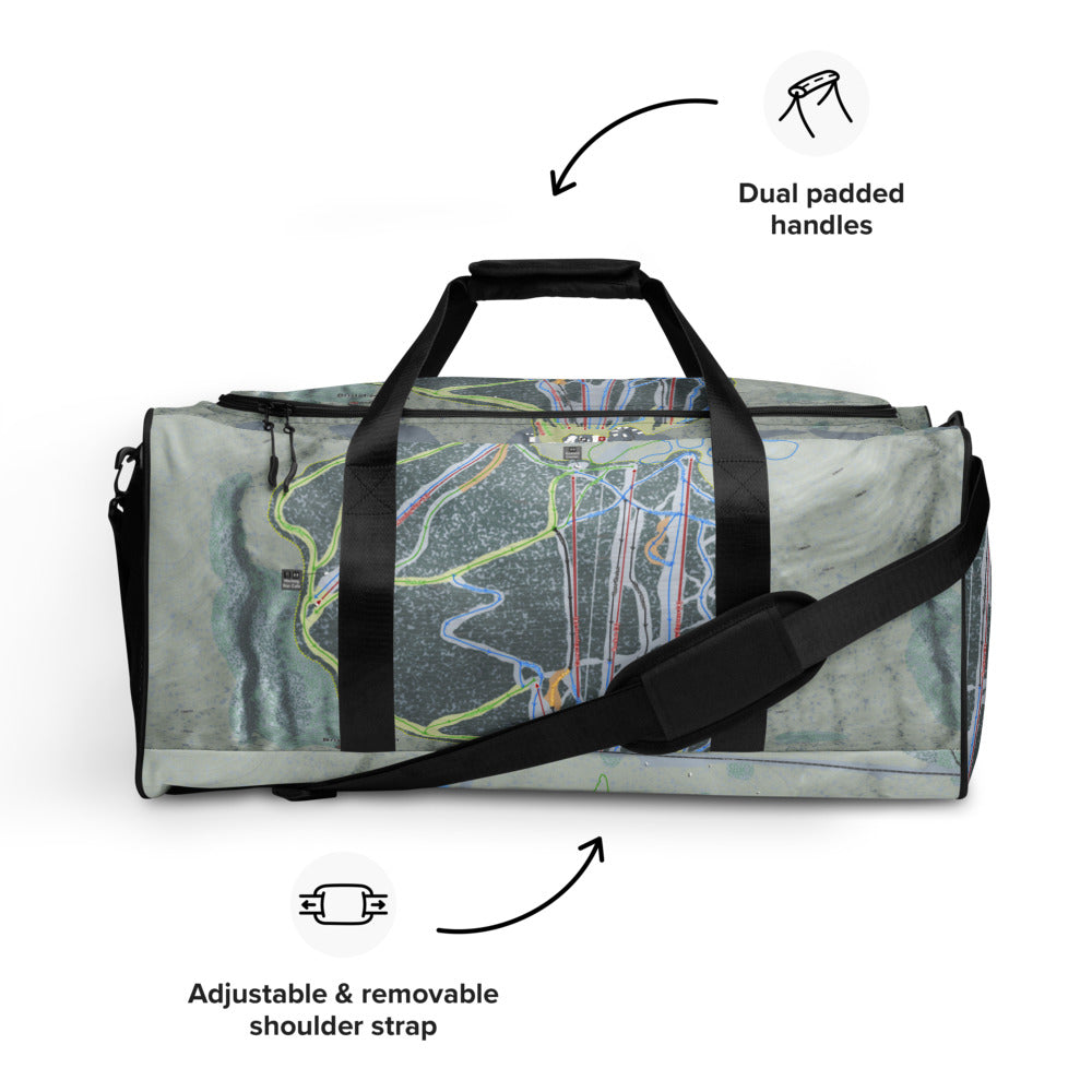 Bristol Mountain, New York Ski Trail Map Duffle Bag