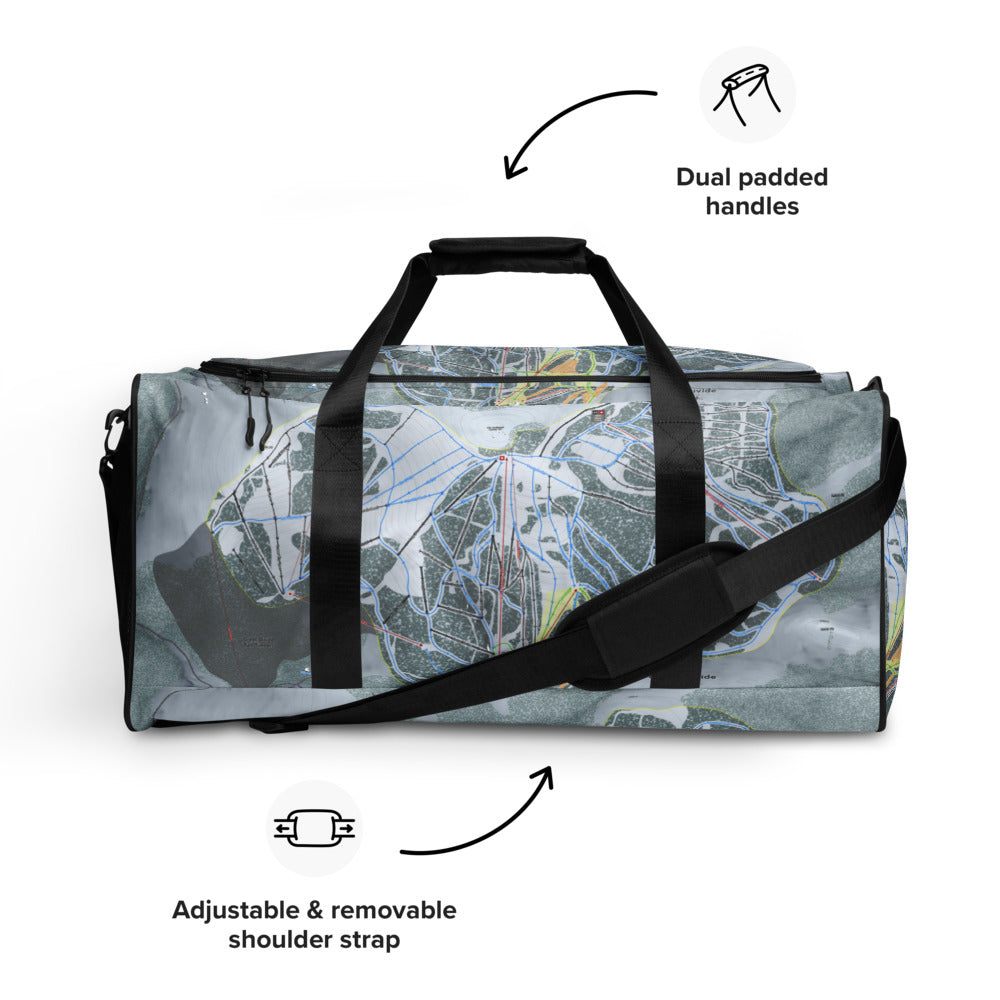 Great Divide, Montana Ski Trail Map Duffle Bag