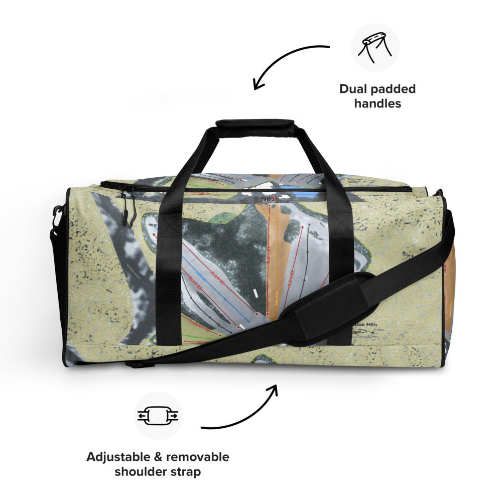 Boston Mills, Ohio Ski Trail Map Duffle Bag