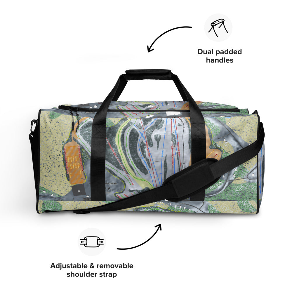 Mad River Mountain, Ohio Ski Trail Map Duffle Bag