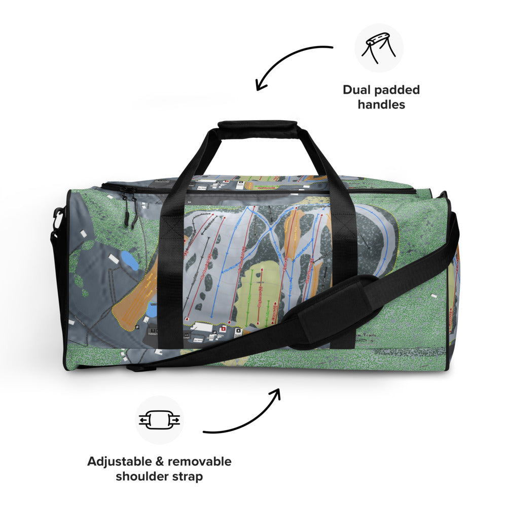 Snow Trails, Ohio Ski Trail Map Duffle Bag