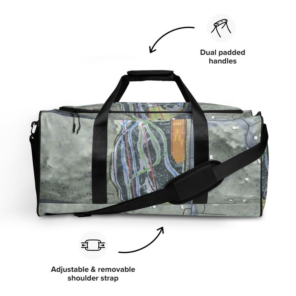 Yawgoo Valley, Rhode Island Ski Trail Map Duffle Bag