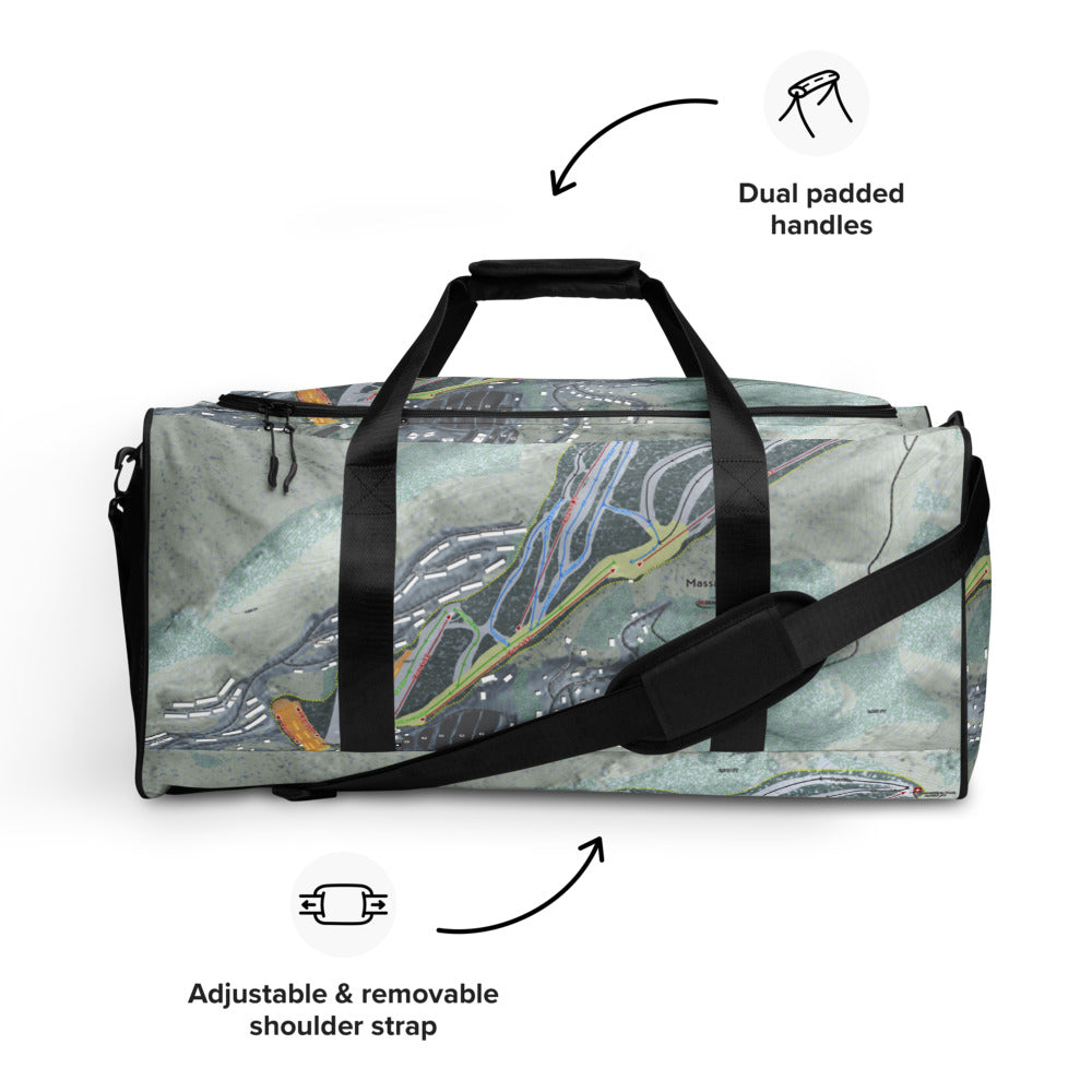 Massanutten, Virginia  Ski Trail Map Duffle Bag