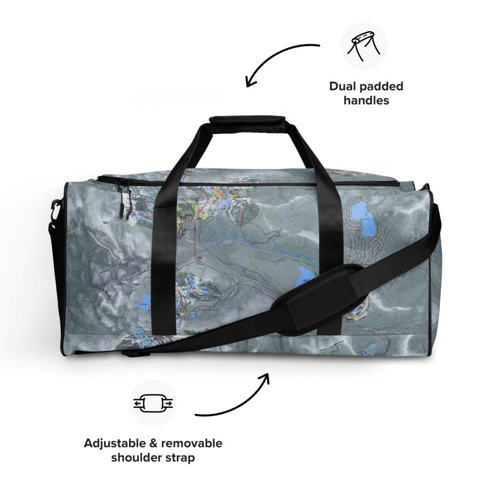 Donner Pass, California Ski Trail Map Duffle Bag