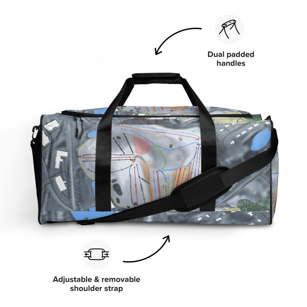 Mt Brighton, Michigan Ski Trail Map Duffle Bag