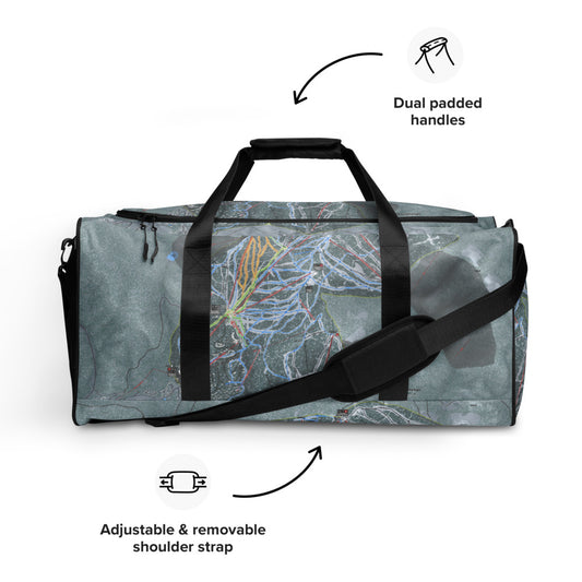 Northstar, California Ski Trail Map Duffle Bag - Powderaddicts
