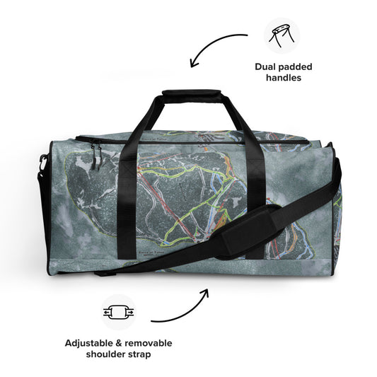 Sierra At Tahoe, California Ski Trail Map Duffle Bag - Powderaddicts