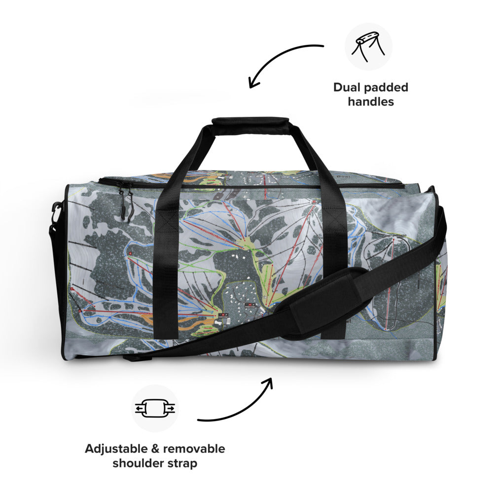 Sugar Bowl, California Ski Trail Map Duffle Bag - Powderaddicts