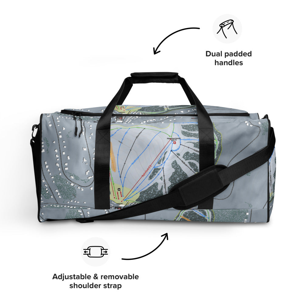 Tahoe Donner, California Ski Trail Map Duffle Bag