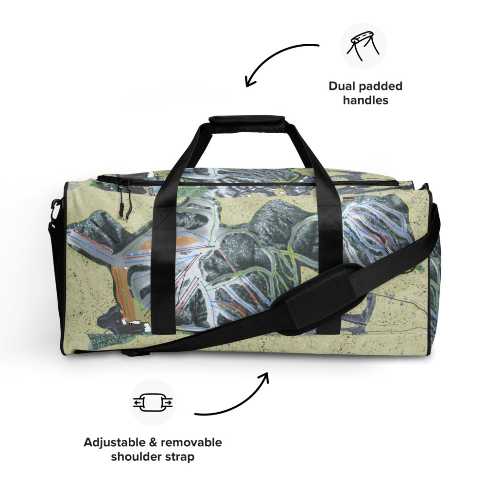 Nub's Nob, Michigan Ski Trail Map Duffle Bag