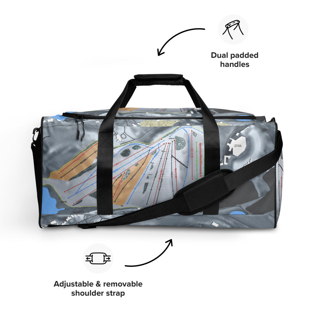 Pine Knob, Michigan Ski Trail Map Duffle Bag