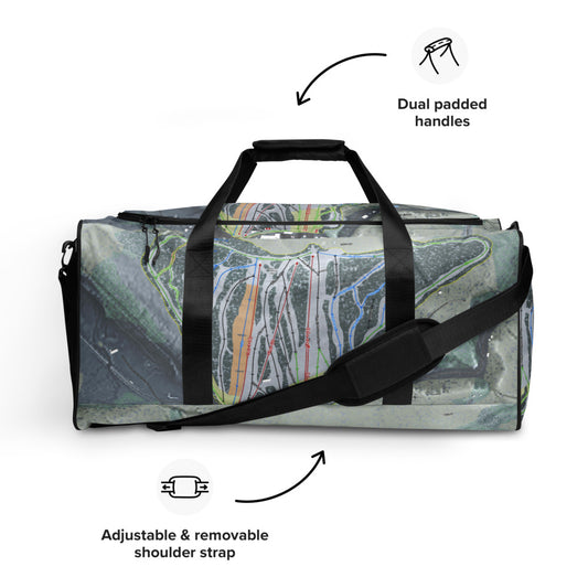 Swain, New York Ski Trail Map Duffle Bag - Powderaddicts
