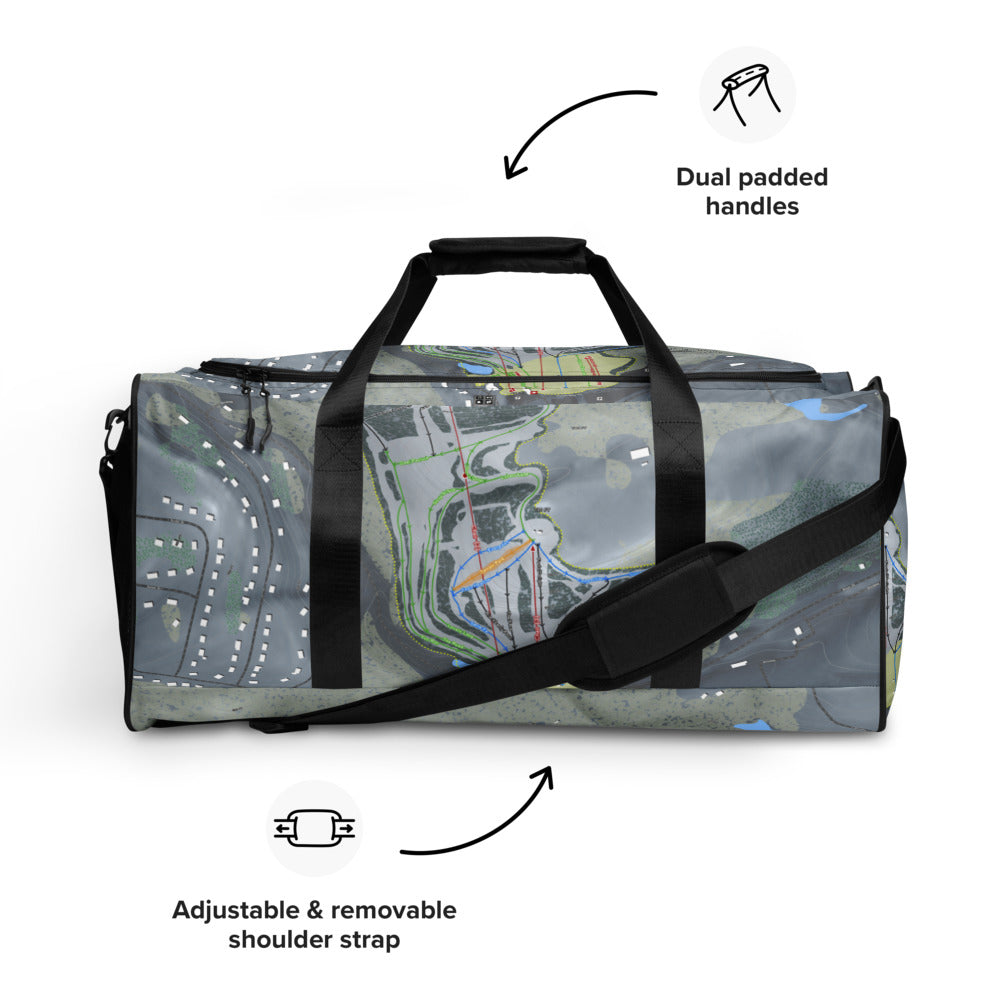 Thunder Ridge, New York Ski Trail Map Duffle Bag