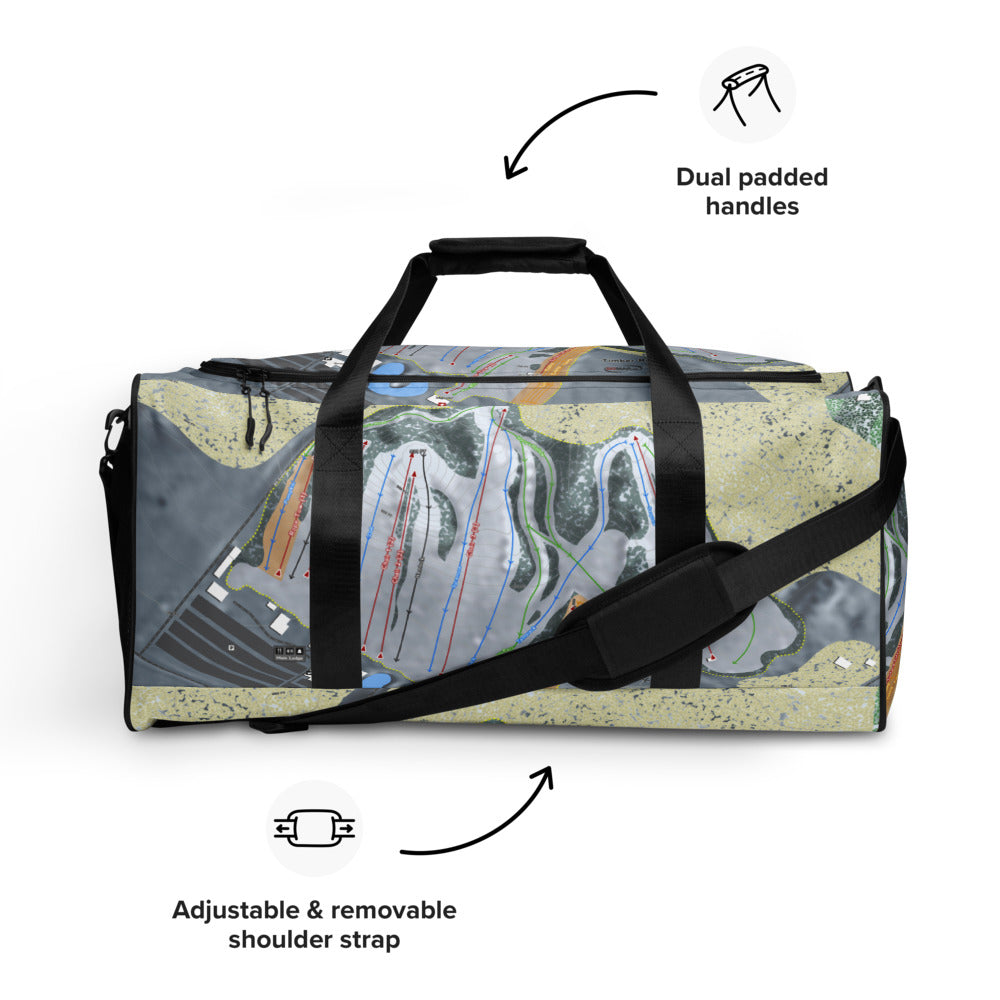 Timber Ridge, Michigan Ski Trail Map Duffle Bag