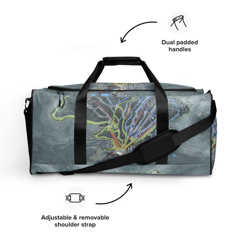 Windham Mountain, New York Ski Trail Map Duffle Bag